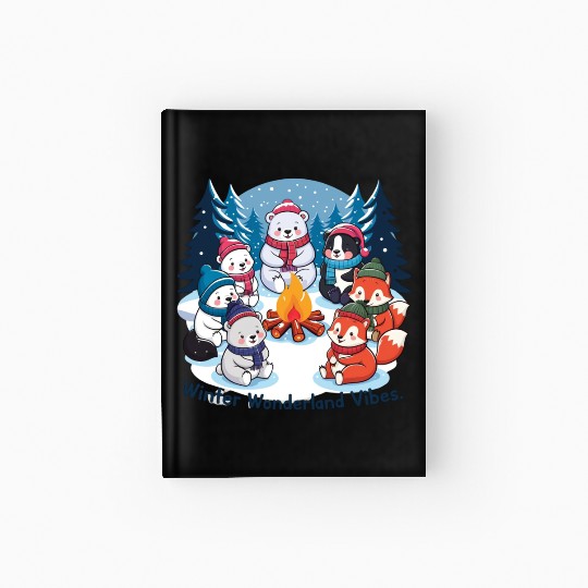 Winter wonderland vibes Hardcover Journal