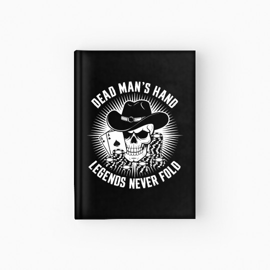 Texas Hold'em Dead Man's Hand Poker Apparel Hardcover Journal