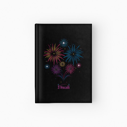 Joyous Fireworks for Diwali Festival Hardcover Journal