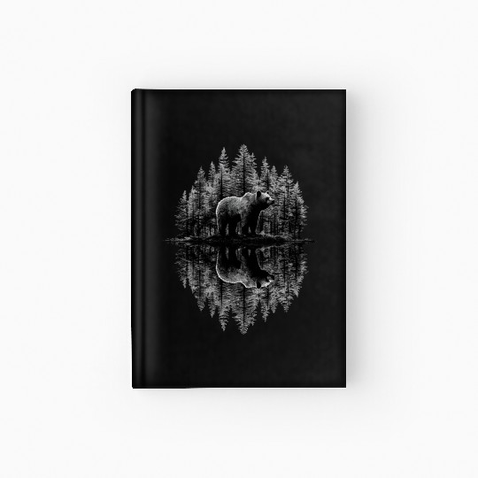 Bear Forest Reflection Hardcover Journal