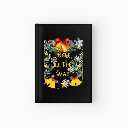 Christmas Cheer in a cup Funny Christmas on Bella Hardcover Journal