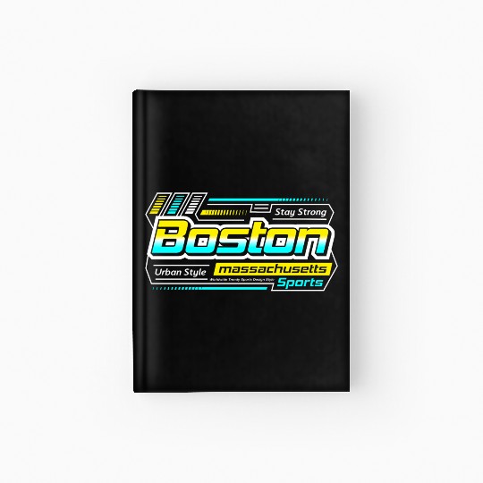 Boston Massachusetts Design Urban Style Hardcover Journal
