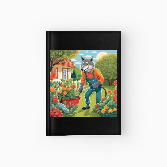 The Lone Wolf Tends His Garden Hardcover Journal