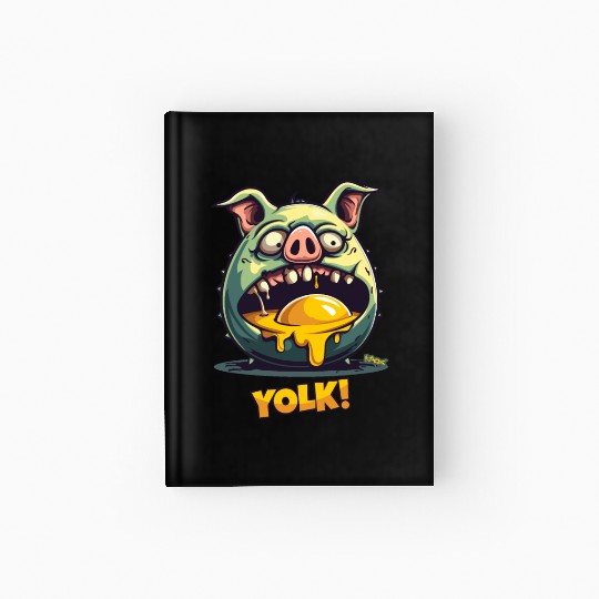 Egg Yolk Eating Zombie Pig Hardcover Journal