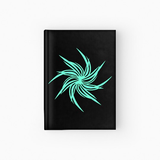 Swirl Flower Spring Summer Flowers Beautiful Art Hardcover Journal