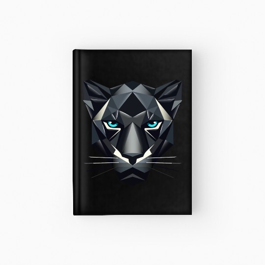 Geometric Black Panther - Power and Elegance Hardcover Journal