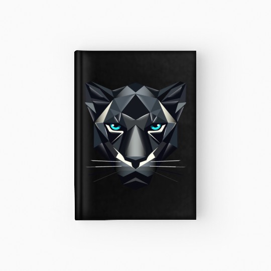 Geometric Black Panther - Power and Elegance Hardcover Journal