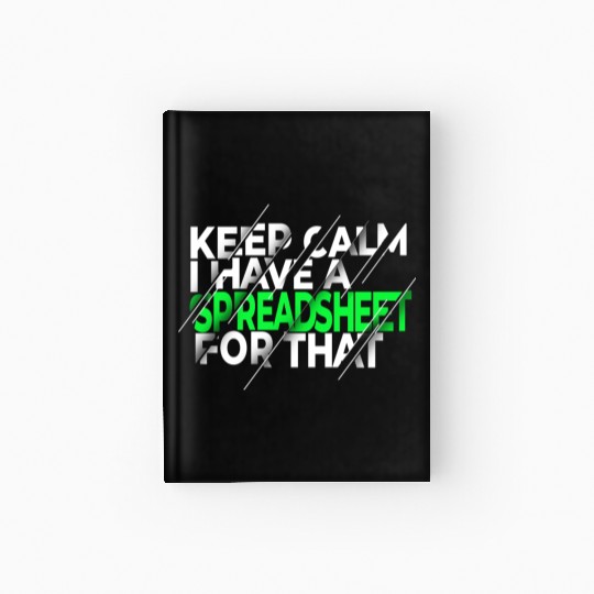 Funny Excel Spreadsheets Lover 3 Hardcover Journal