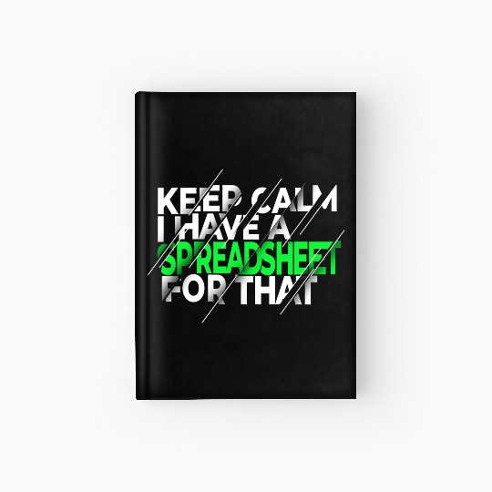Funny Excel Spreadsheets Lover 3 Hardcover Journal