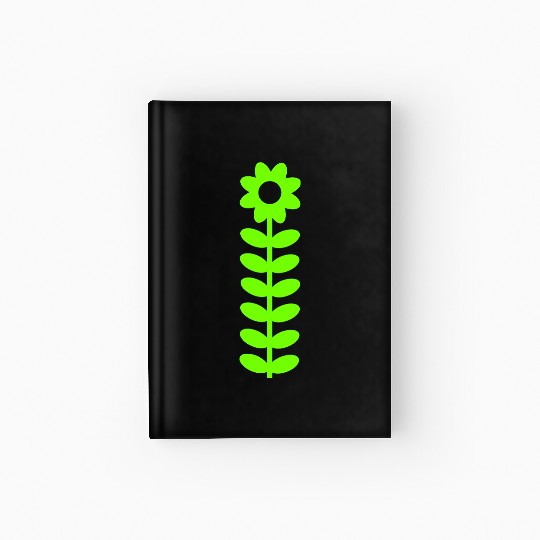 Small Daisy Flower White Decorative Nature Design Hardcover Journal