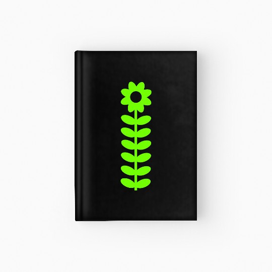 Small Daisy Flower White Decorative Nature Design Hardcover Journal