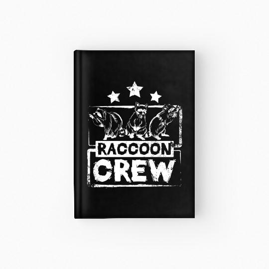 Raccoon crew Hardcover Journal