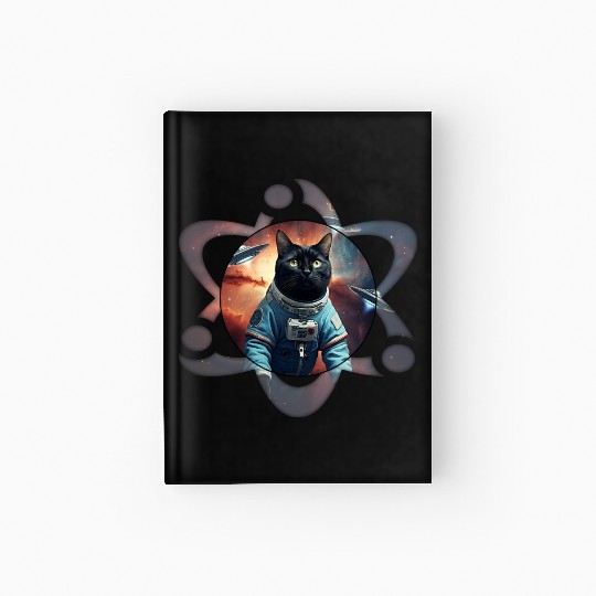 Space Cat Science Hardcover Journal