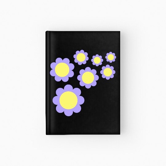 Many Pretty Daisy Flowers Decorative Nature Design Hardcover Journal