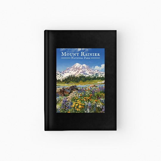Mount Rainier Paradise Meadows Hardcover Journal