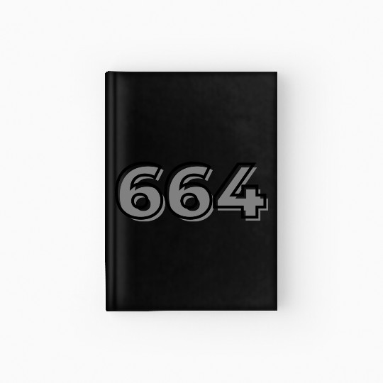 664 Black/grey Hardcover Journal
