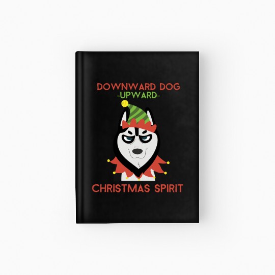 Downward Dog, Upward Christmas Spirit Hardcover Journal