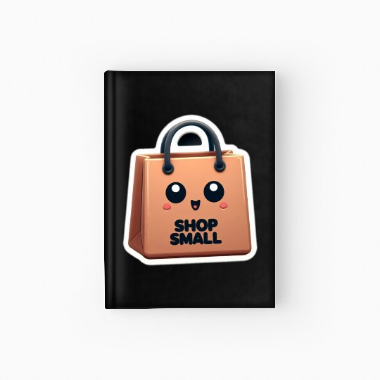 Shop Small Business Bag - Cartoon Hardcover Journal