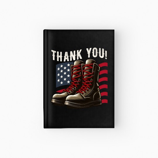 Thank You US Army Veterans Day Hardcover Journal