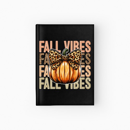 Festive Fall Vibes with Pumpkin Hardcover Journal