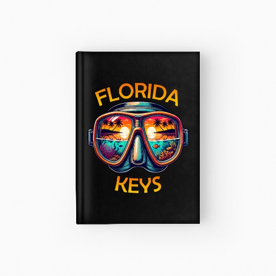 Florida Keys Diving Beach Sunset Hardcover Journal