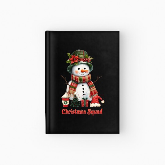 Snowman Christmas Family Gathering Hardcover Journal
