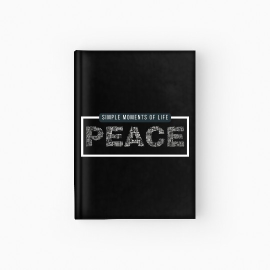 Dark Green and White Simple Modern Typography Hardcover Journal