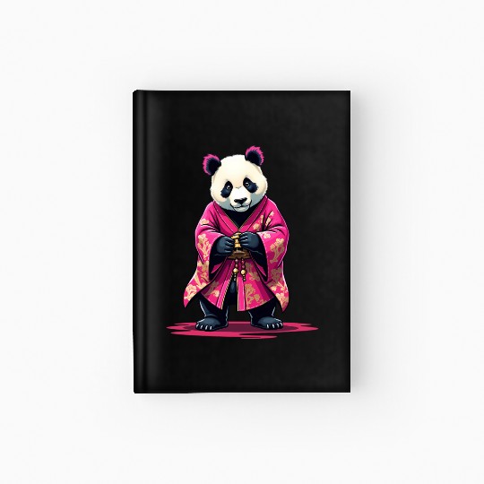 Pink Panda Japanese Style Kimono Hardcover Journal