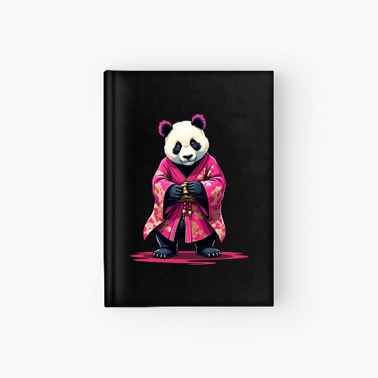 Pink Panda Japanese Style Kimono Hardcover Journal