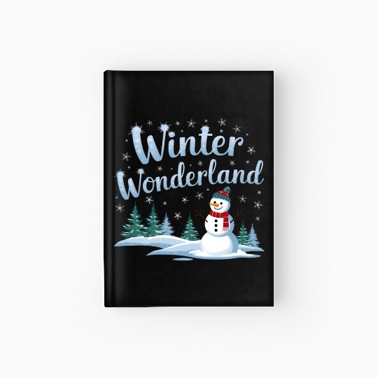 christmas snowman winter wonderland Hardcover Journal