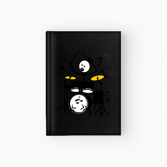 Stickmen drummer Hardcover Journal