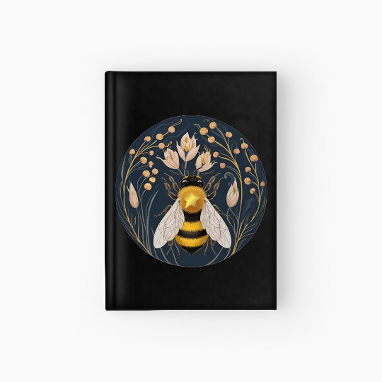 Golden Harvest Honey Bee Hardcover Journal