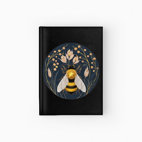 Golden Harvest Honey Bee Hardcover Journal
