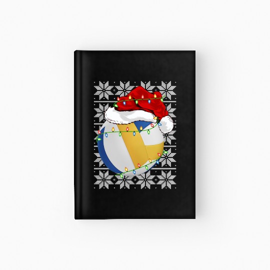 Volleyball Santa Hardcover Journal