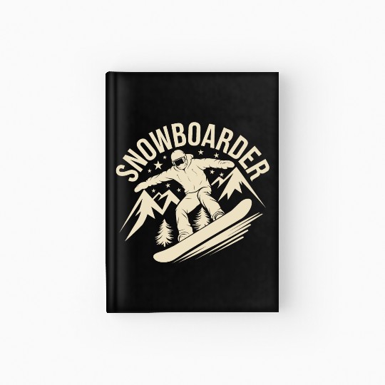 Snowboard Snowboarder Snowboarding Winter Sports Hardcover Journal