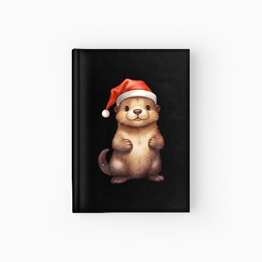 Christmas Merry Christmas For Gift Christmas Otter Hardcover Journal