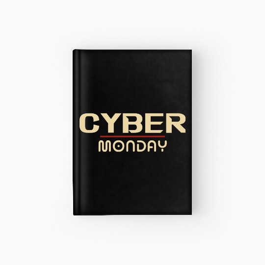 Cyber Monday Hardcover Journal Design Retro vintage