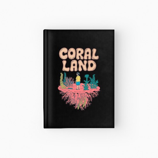 Rainbow Coral Land Hardcover Journal