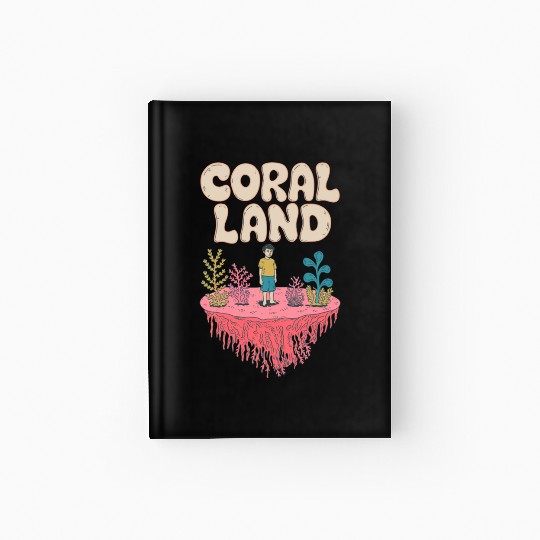 Rainbow Coral Land Hardcover Journal
