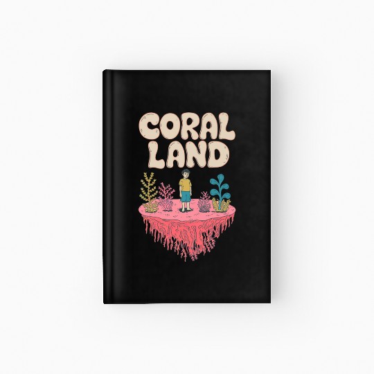 Rainbow Coral Land Hardcover Journal
