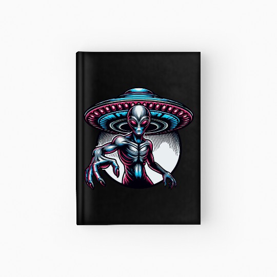 Grey Alien Hardcover Journal