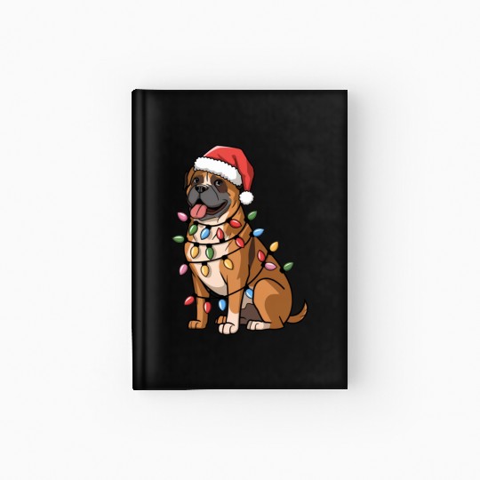 Cane Corso Christmas Lights Xmas Dogs Gifts Hardcover Journal