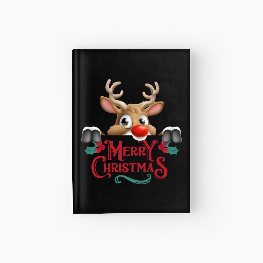 ''Magical Reindeer Christmas Mug'' Hardcover Journal