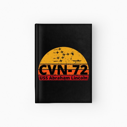 US Aircraft Carrier CVN 72 USS Abraham Lincoln Hardcover Journal
