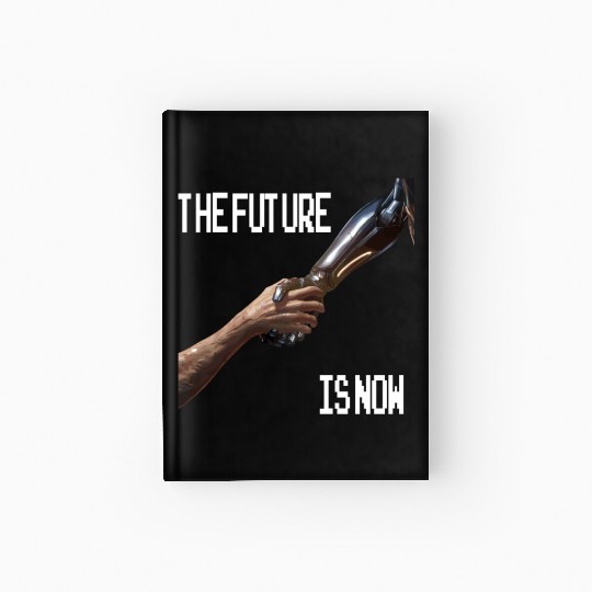 The Future is now Robot Robotic Science AI Hardcover Journal