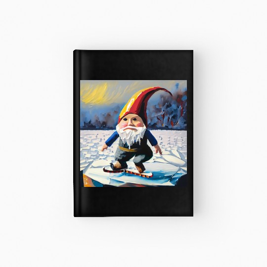 Walking on ice Hardcover Journal