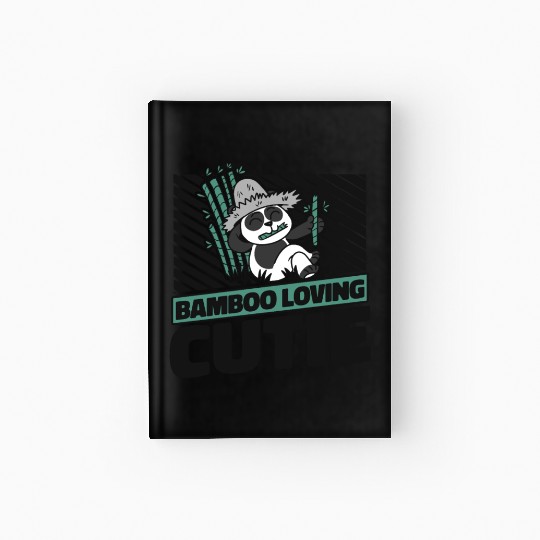 Bamboo Loving Cutie Panda Bear Friend Giant Panda Hardcover Journal