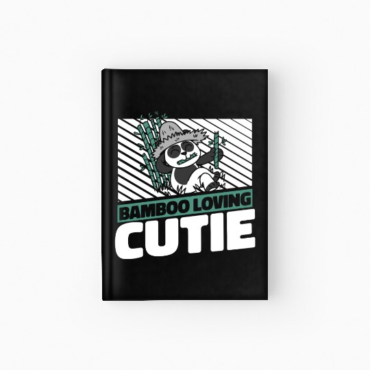 Bamboo Loving Cutie Panda Bear Friend Giant Panda Hardcover Journal
