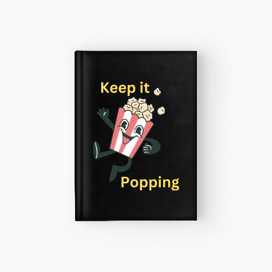 Keep it popping! Popcorn Character! Hardcover Journal