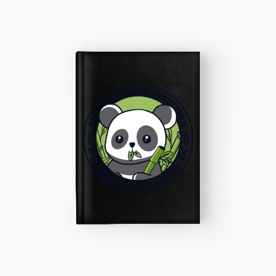 99% Bamboo 1% Ambition Panda Bear Friend Lover Hardcover Journal